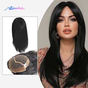 Bleach Knots Real Human Hair Women Lace Topper 